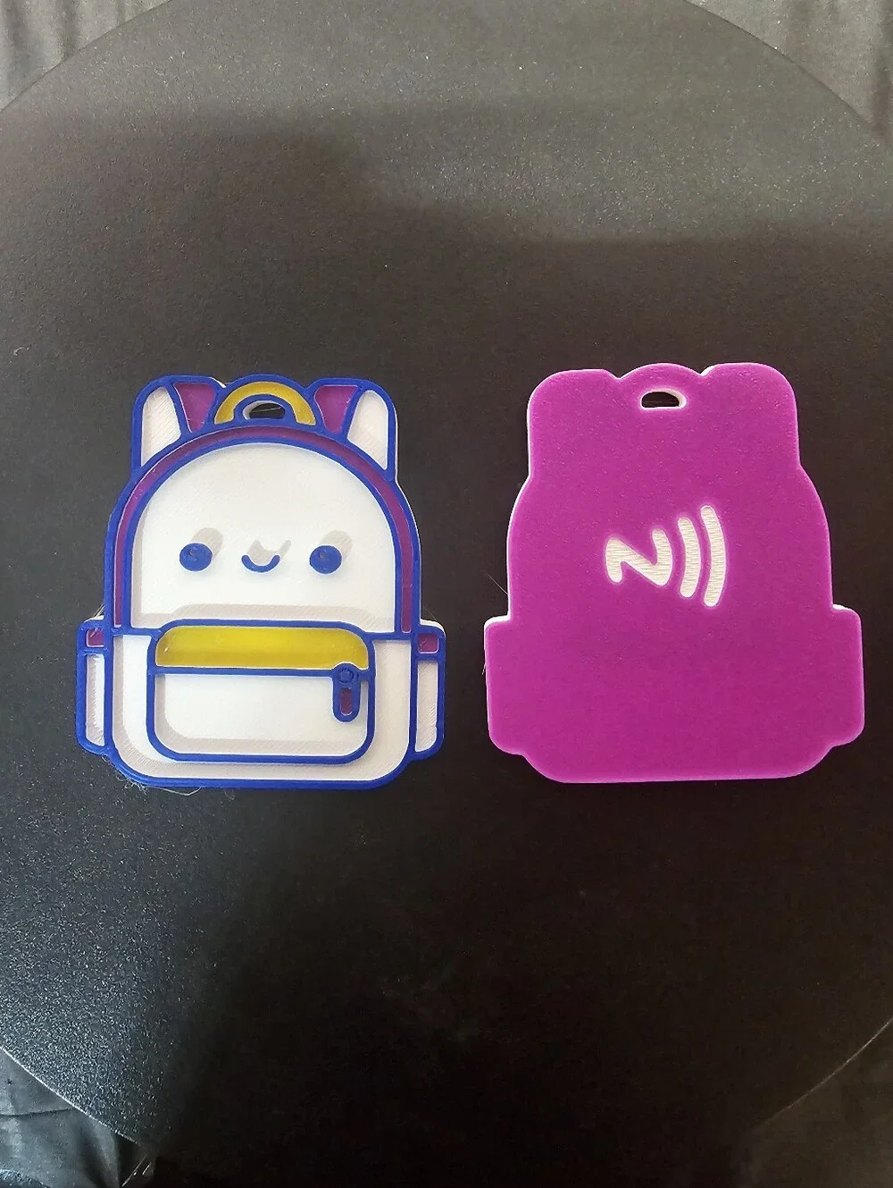 Cute Backpack NFC Tag Keychain